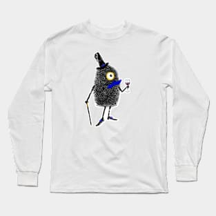 Mr. Thumb Print Goes To Dinner Long Sleeve T-Shirt